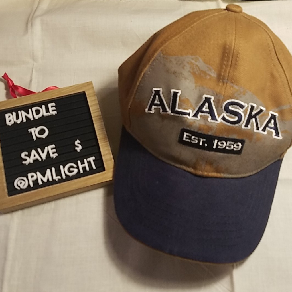 Alaska Baseball Hat Brown And Navy Adjustable